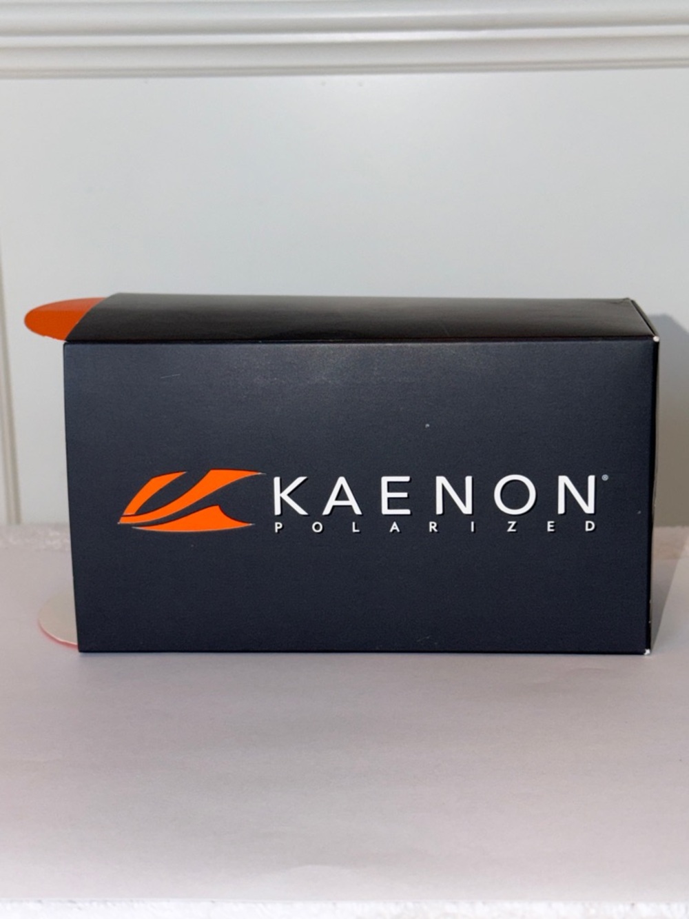 Kaenon Semi-Hard Sunglass Case and Microfiber Drawstring Pouch Orange Trim w/Box - Picture 11 of 13